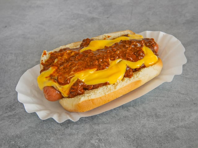 Chili Cheese Dog.